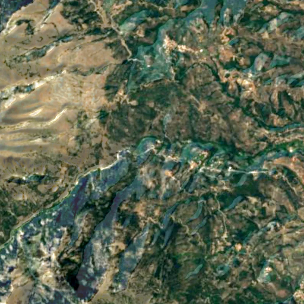 The ground above Cave of Caiada (Sentinel-2)