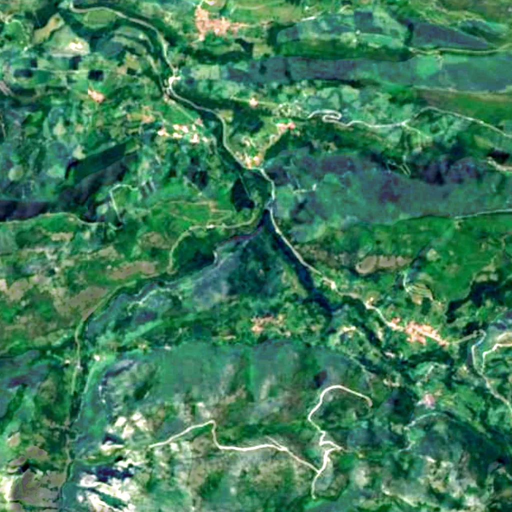 The ground above Cave of Chufín (Sentinel-2)