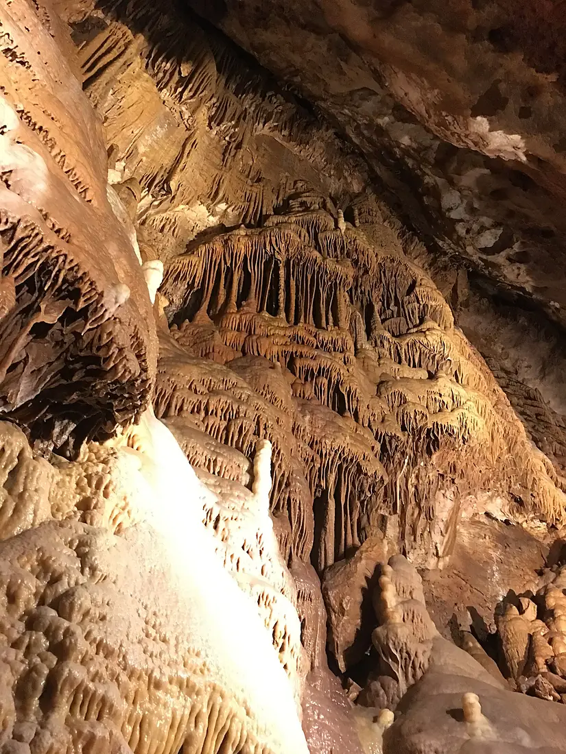 Draperies de la grotte de Dargilan