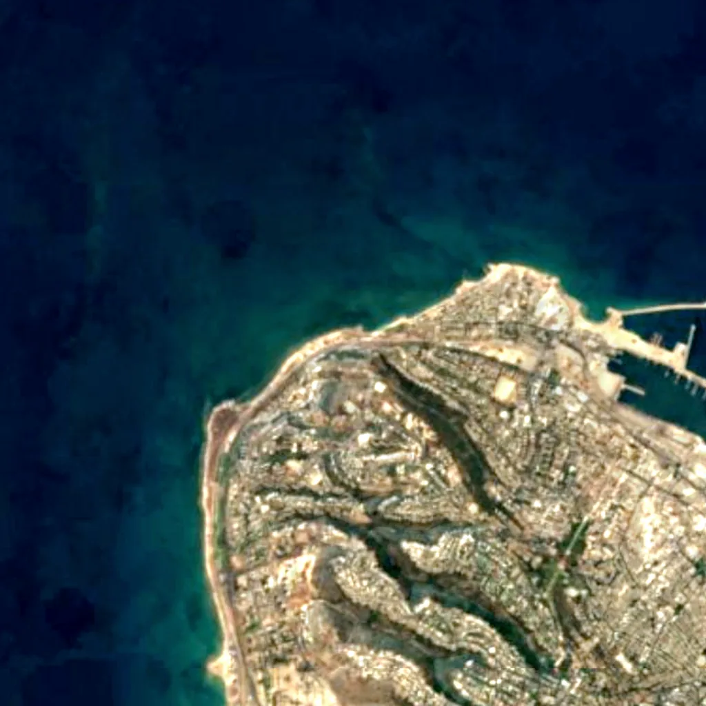 The ground above Cave of Elijah (Sentinel-2)
