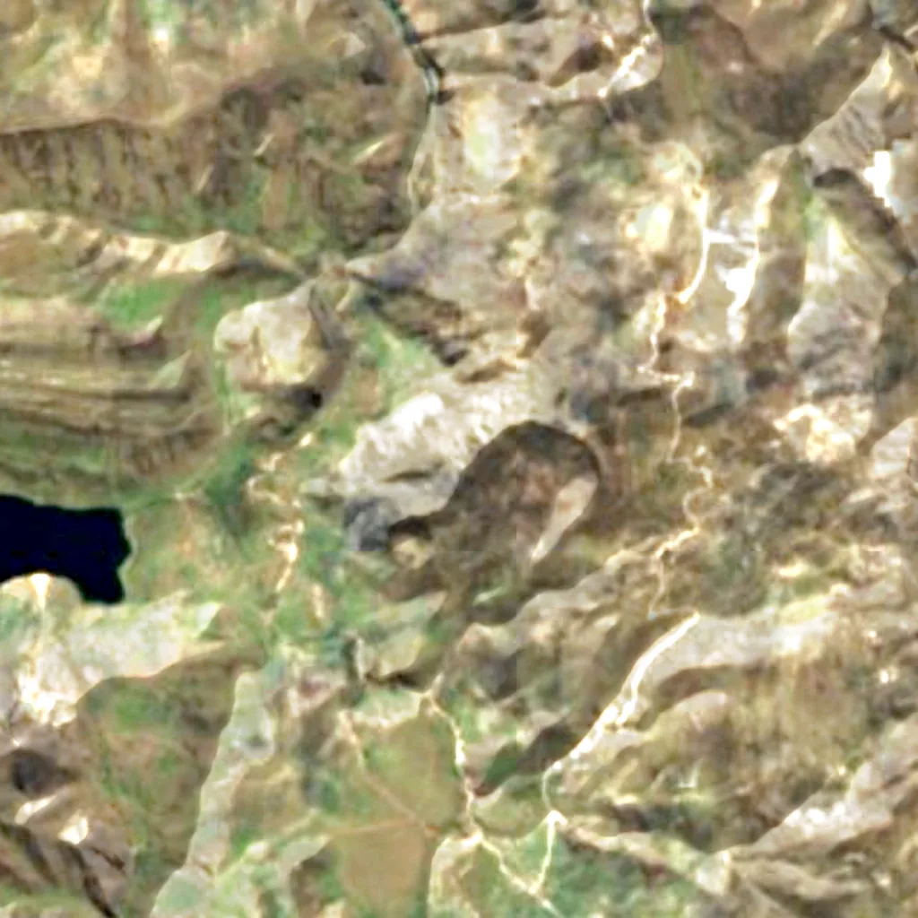 The ground above Cave of Lauricocha (Sentinel-2)
