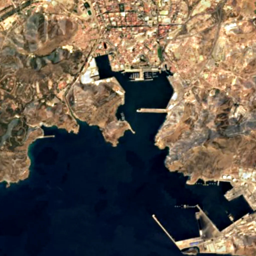 The ground above Cave of Los Aviones (Sentinel-2)