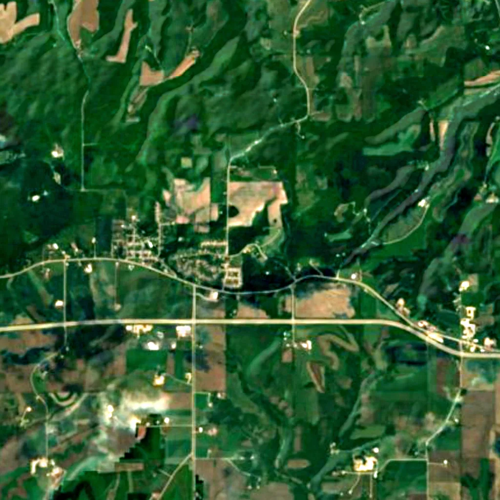 The ground above Cave of the Mounds (Sentinel-2)