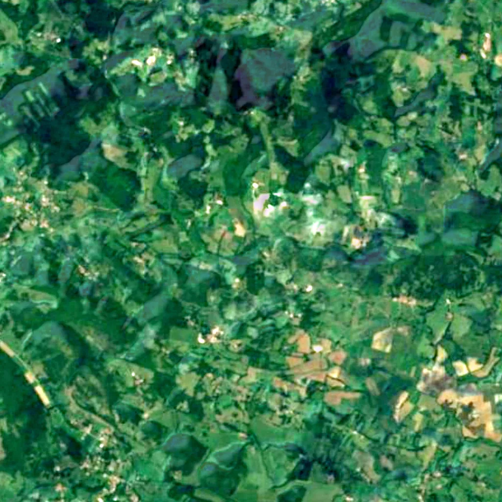 The ground above Cave of Tuc d'Audoubert (Sentinel-2)
