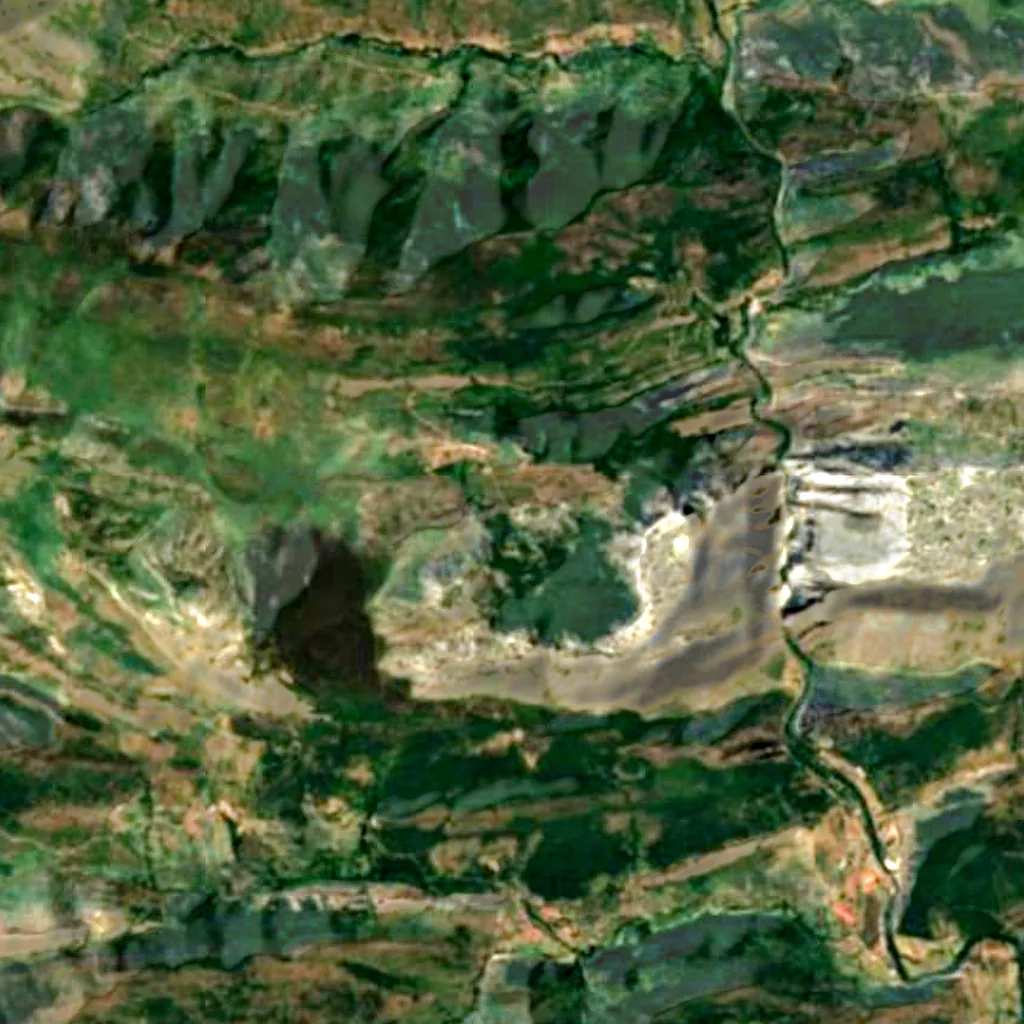 The ground above Cave of Valporquero (Sentinel-2)