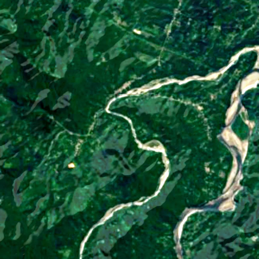 The ground above Cavernas de Repechón (Sentinel-2)