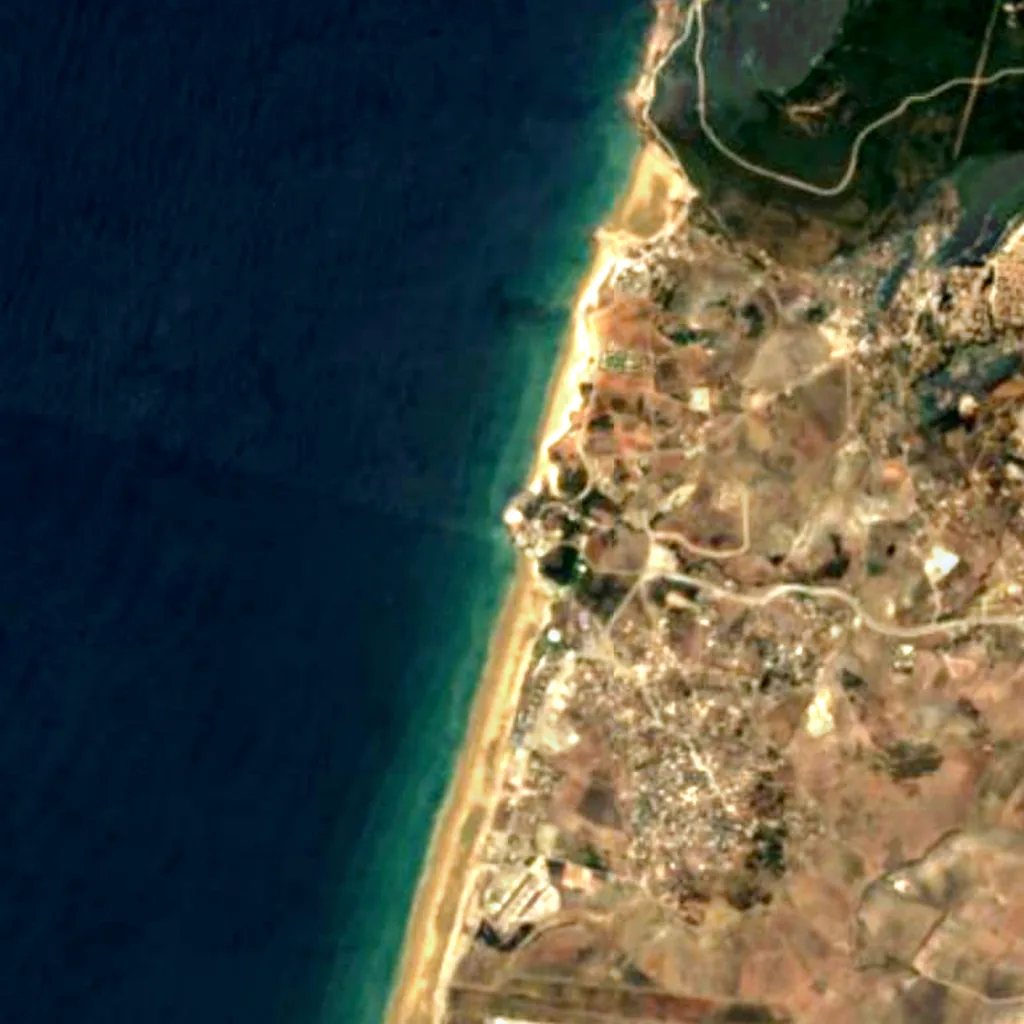 The ground above Caves of Hercules (Sentinel-2)