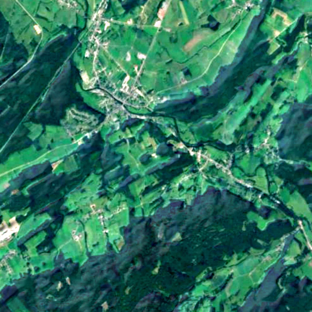 The ground above Caves of Hotton (Sentinel-2)