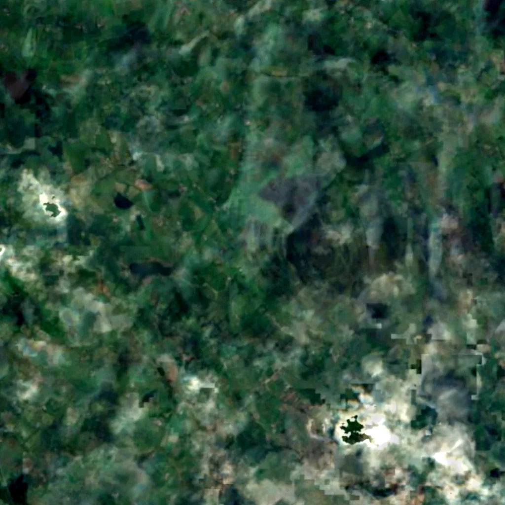 The ground above Caves of Kesh (Sentinel-2)