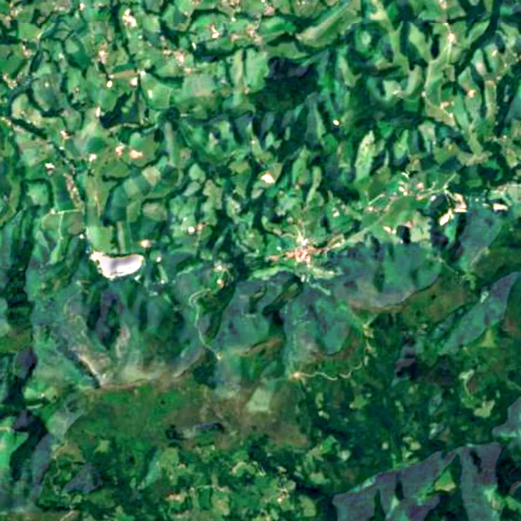 The ground above Caves of Zugarramurdi (Sentinel-2)