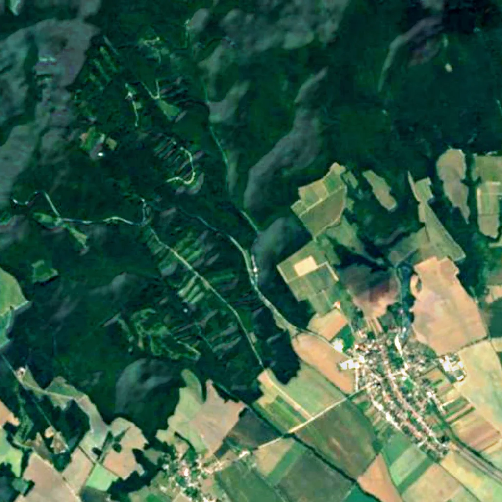 The ground above Čertova pec (Sentinel-2)