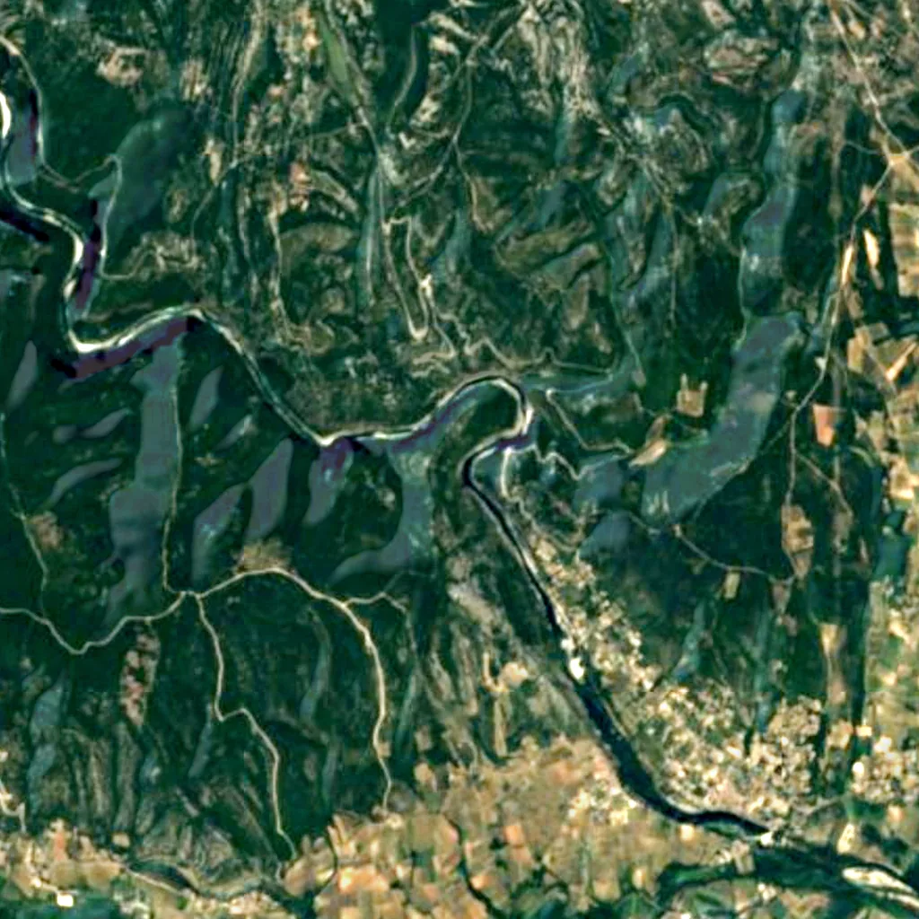 The ground above Chabot Cave (Sentinel-2)