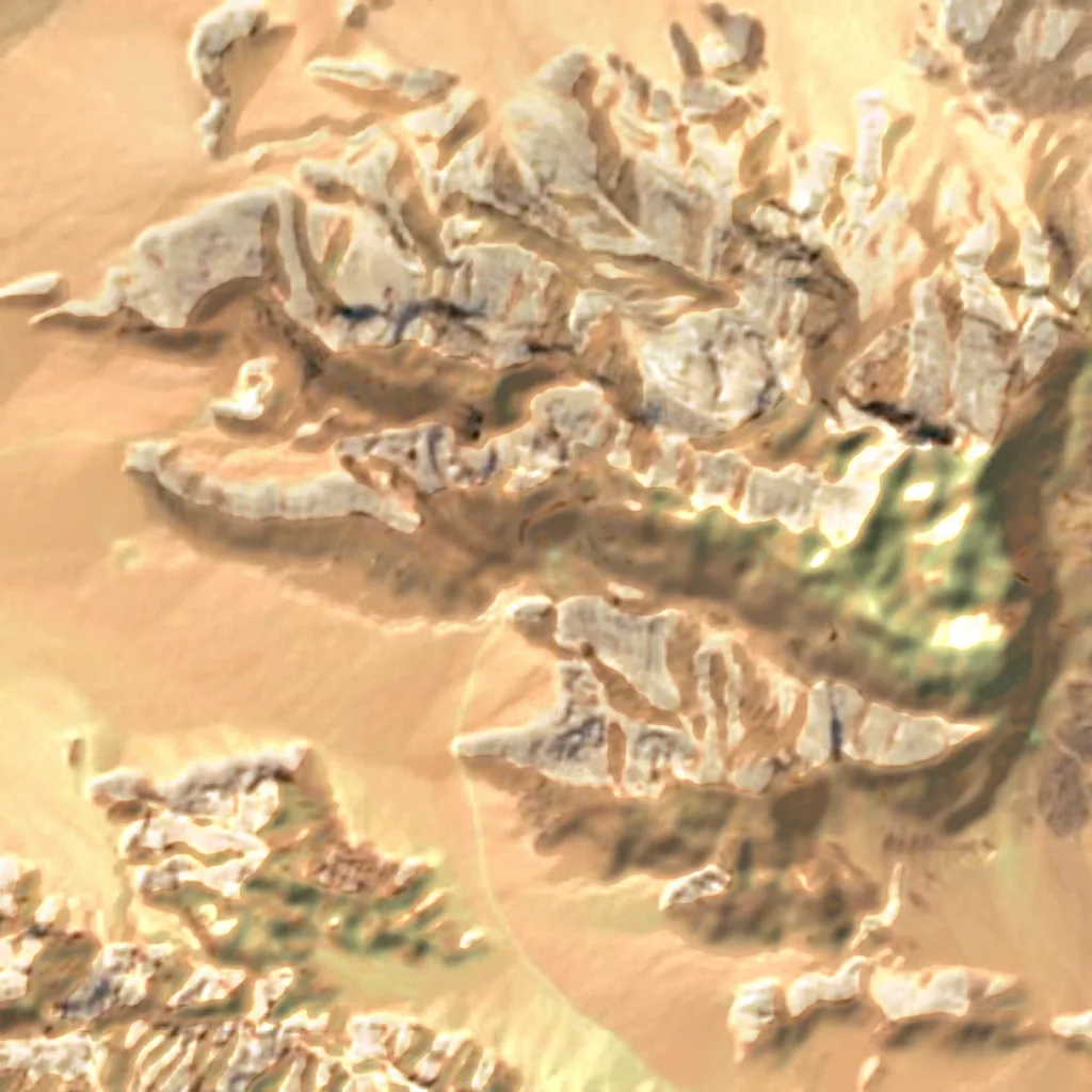 The ground above Chak Chak (Sentinel-2)