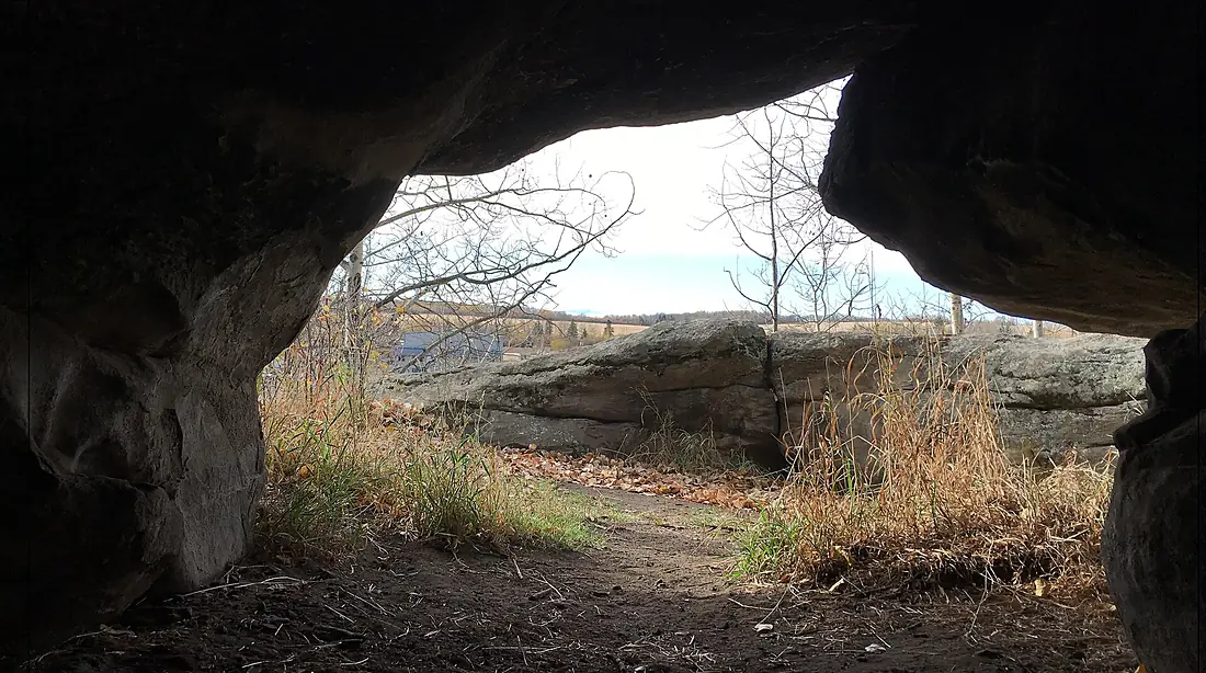 Charlie Lake Cave inside
