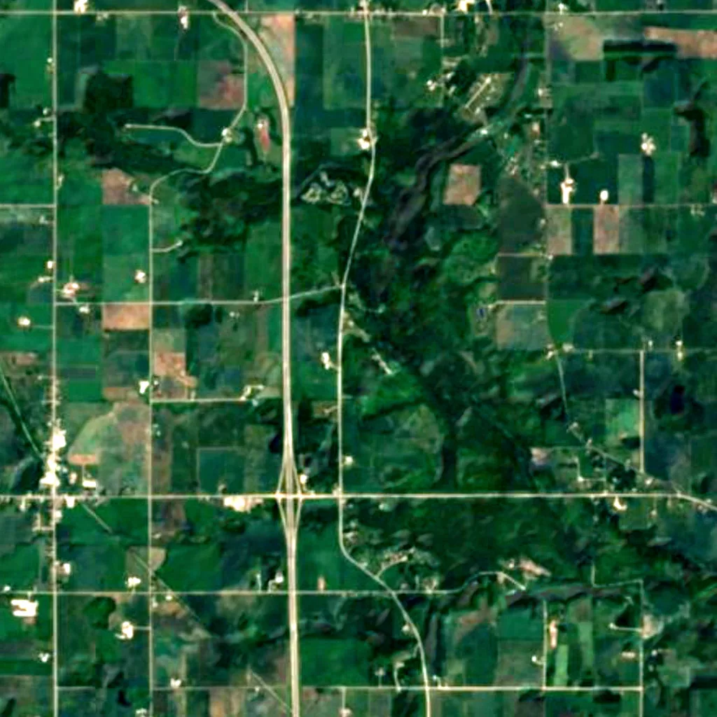The ground above Cherney Maribel Caves County Park (Sentinel-2)