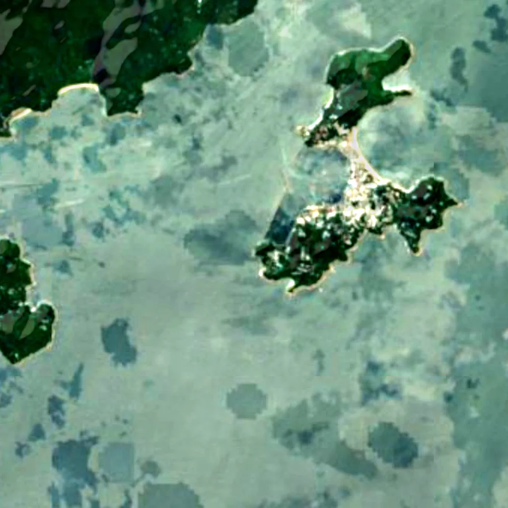 The ground above Cheung Po Tsai Cave (Sentinel-2)