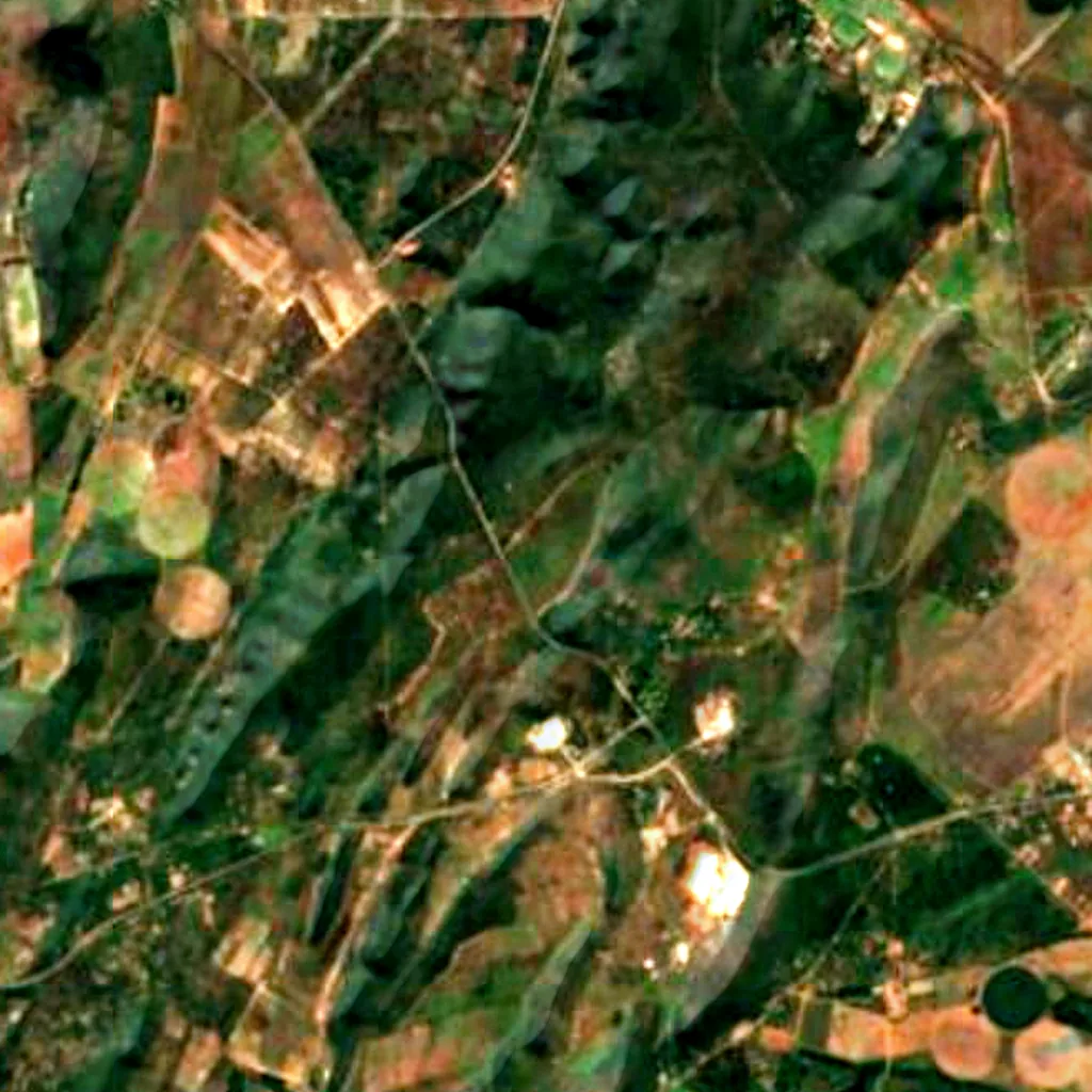 The ground above Chinhoyi Caves (Sentinel-2)