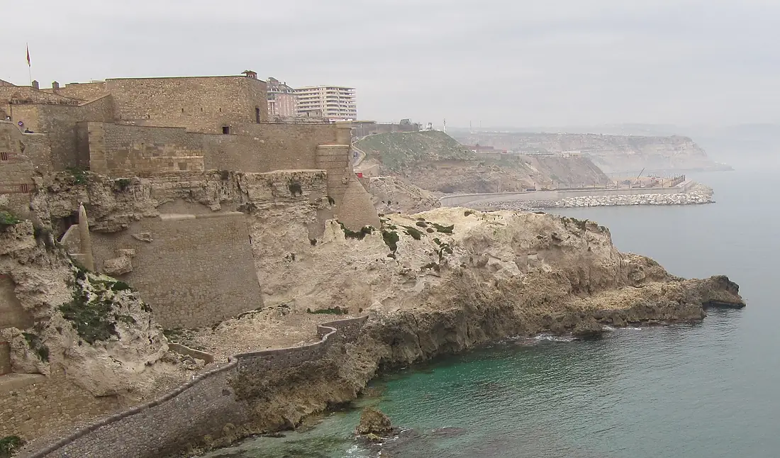 Vista del baluarte de la Concepción desde el torreón del Bonete