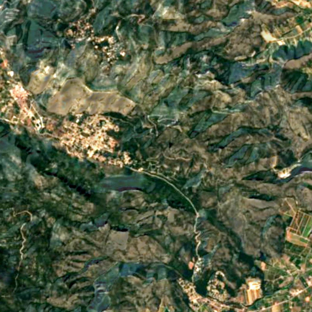 The ground above Cova del Parpalló (Sentinel-2)