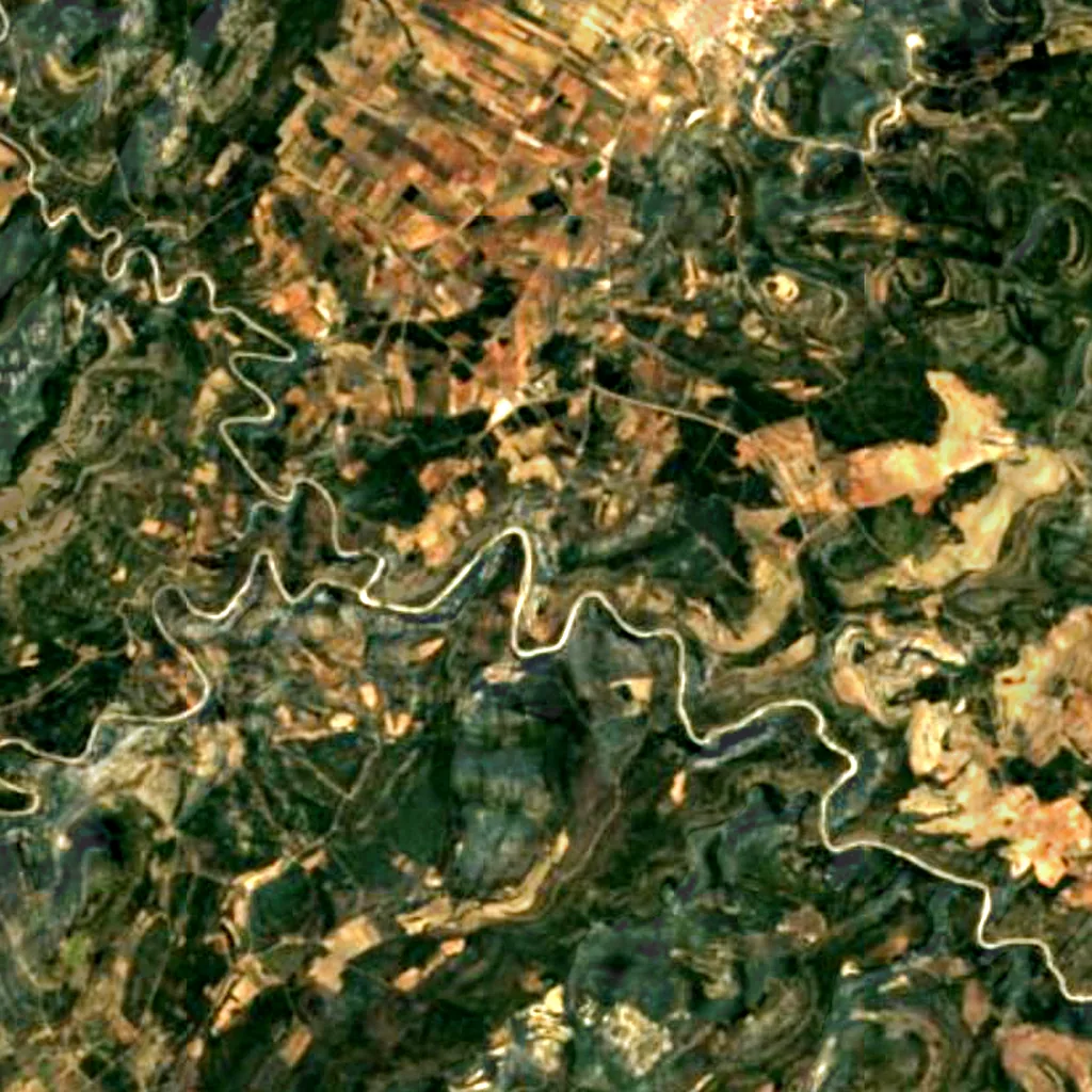 The ground above Cova dels Cavalls (Sentinel-2)