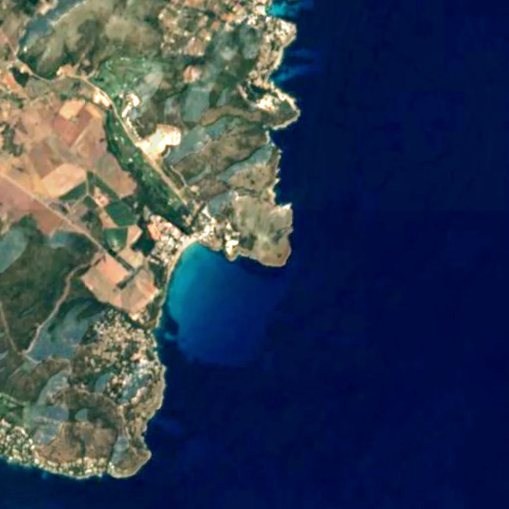 The ground above Coves d’Artà (Sentinel-2)