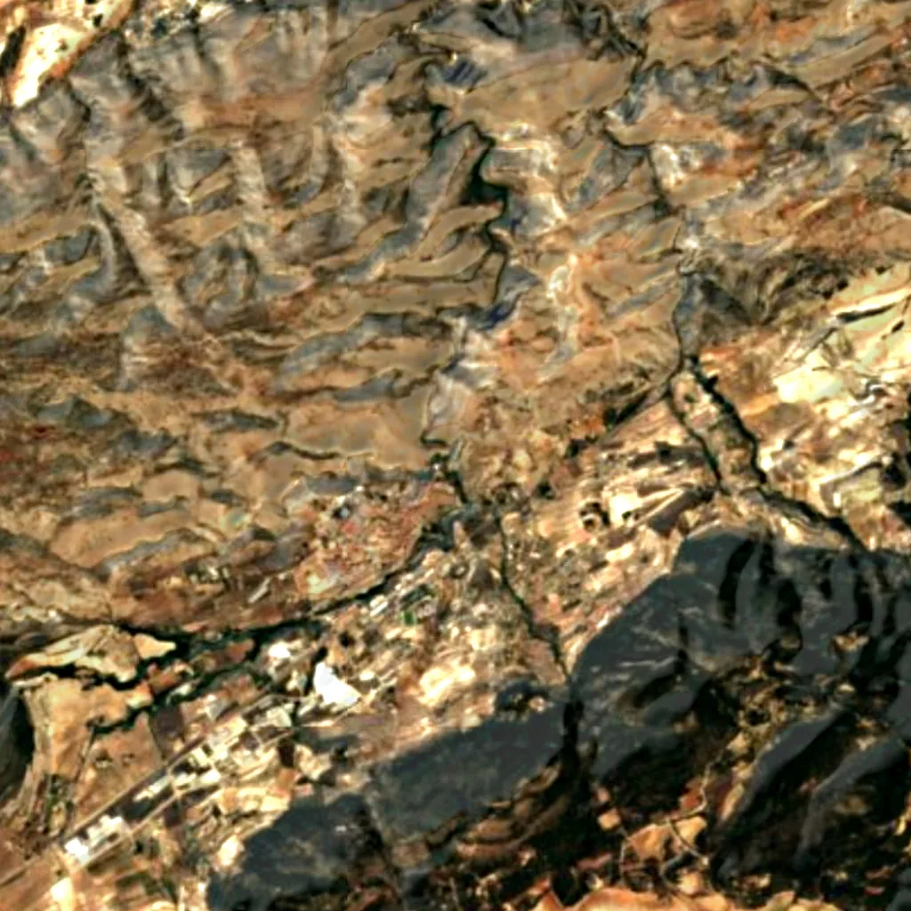 The ground above Covetes dels Moros (Sentinel-2)