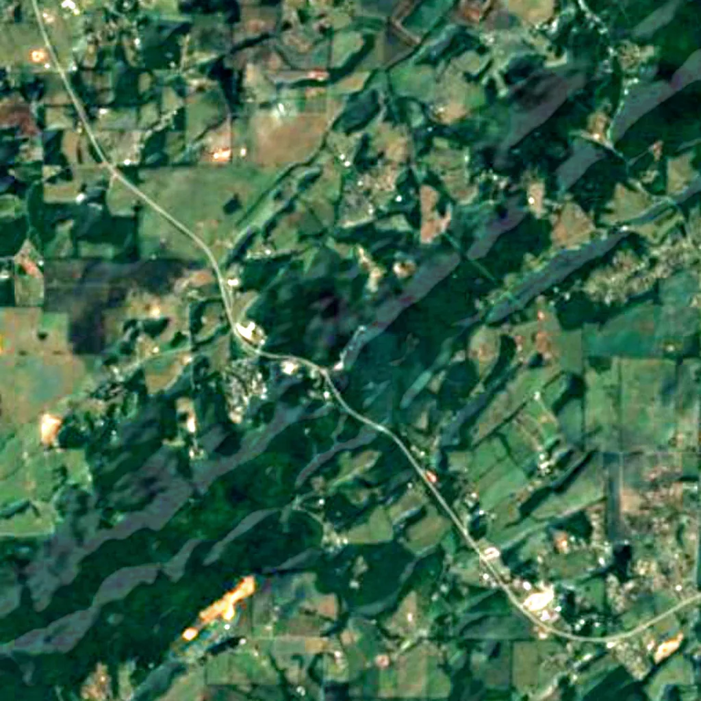 The ground above Craighead Caverns (Sentinel-2)