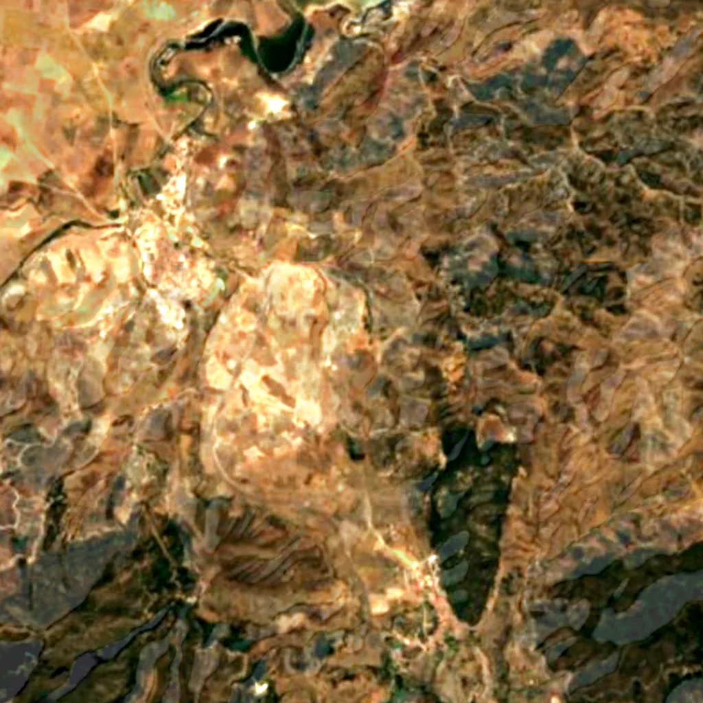 The ground above Cueva de Ardales (Sentinel-2)