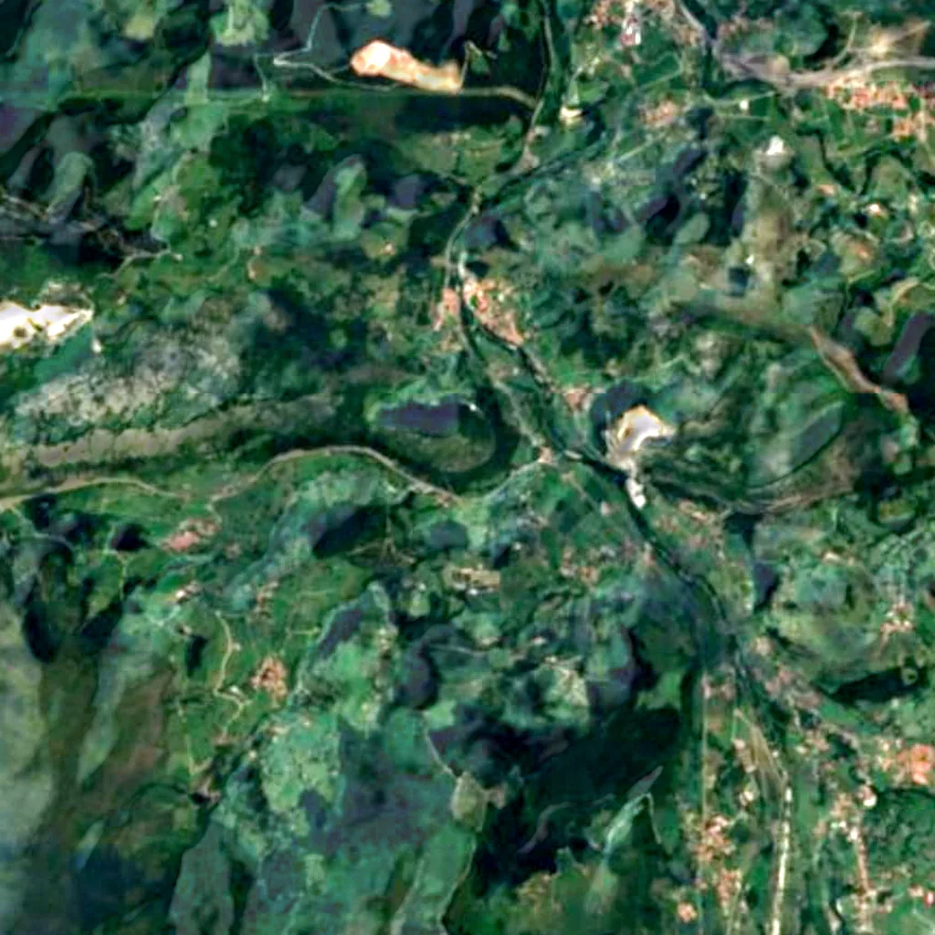 The ground above Cueva de La Pasiega (Sentinel-2)