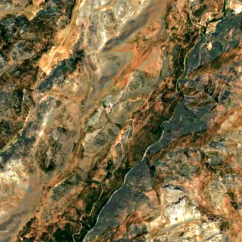 The ground above Cueva de la Pileta (Sentinel-2)