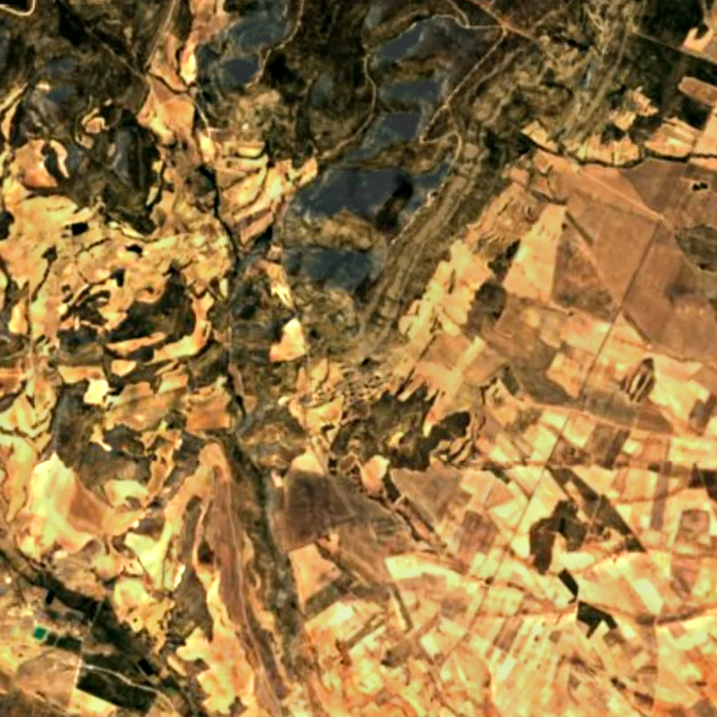 The ground above Cueva de la Vieja (Sentinel-2)