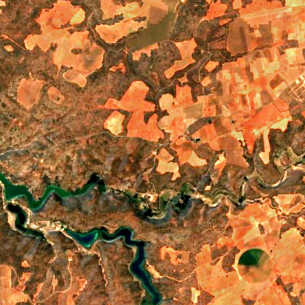 The ground above Cueva de Montesinos (Sentinel-2)