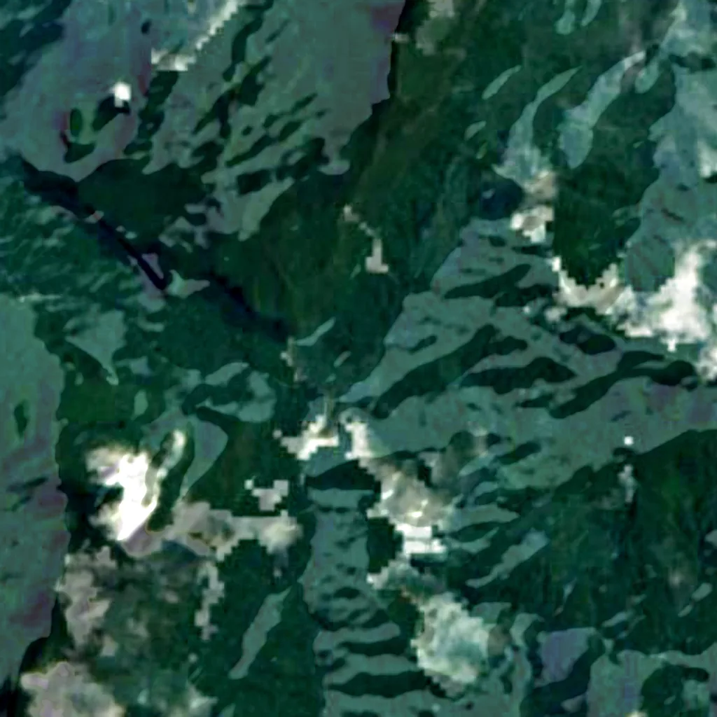 The ground above Deer Cave (Sentinel-2)