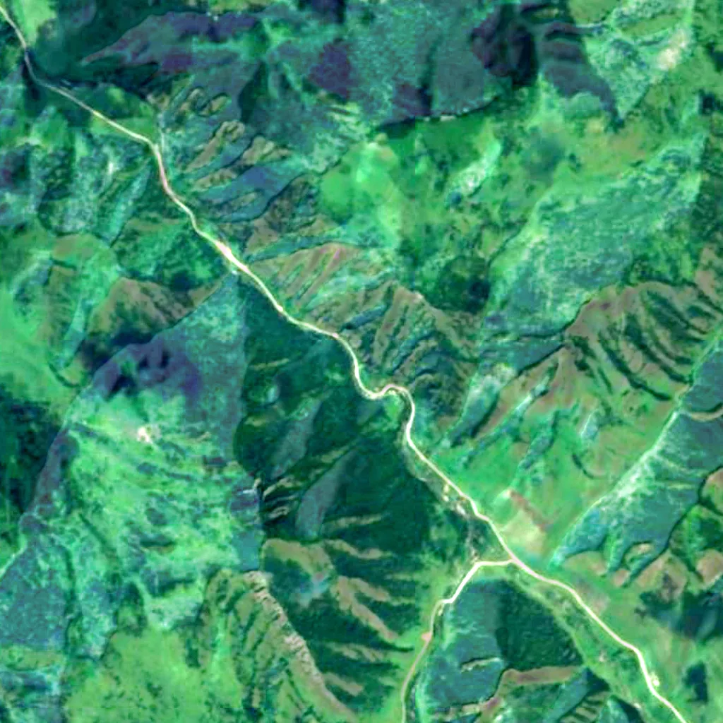 The ground above Denisova Cave (Sentinel-2)
