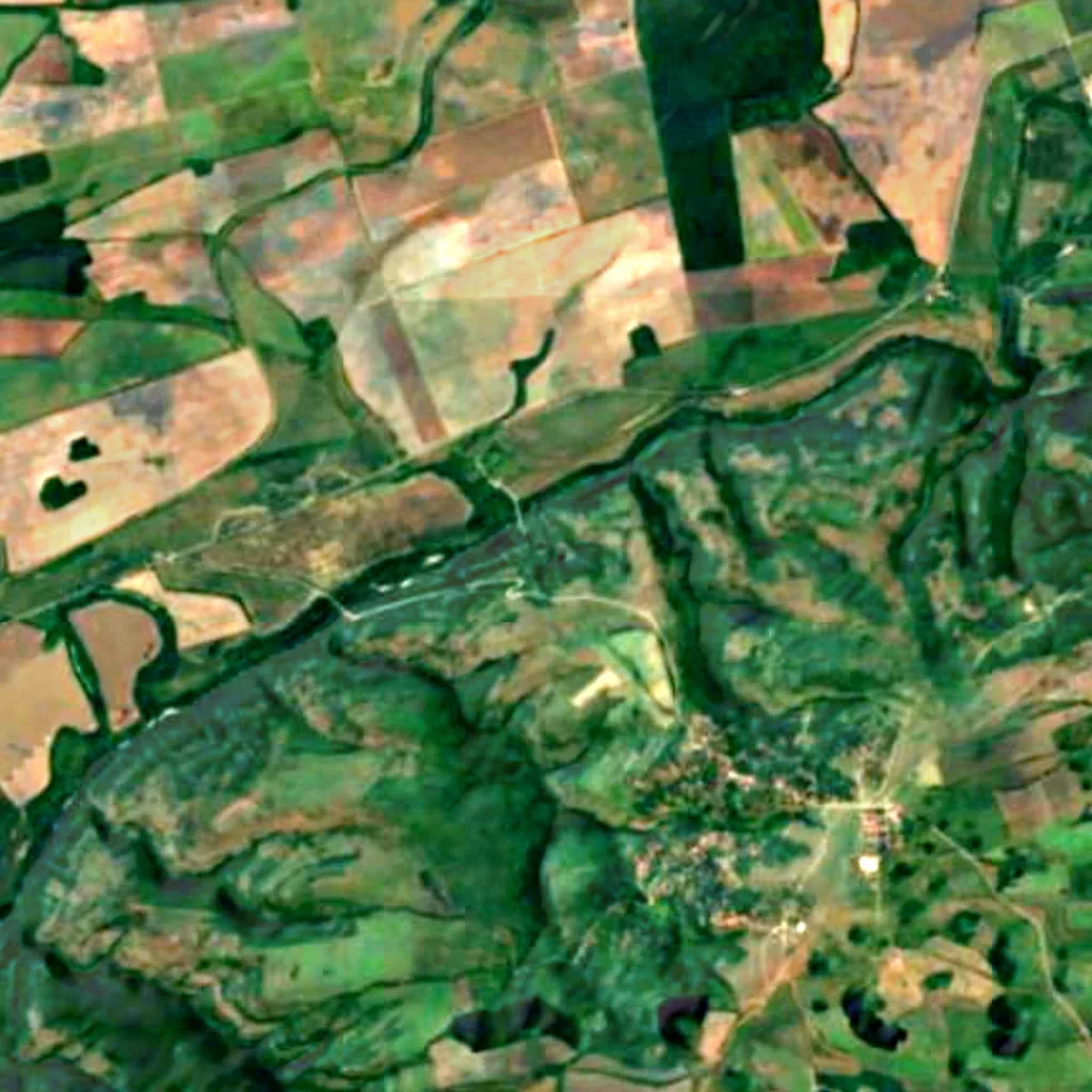 The ground above Devetashka cave (Sentinel-2)