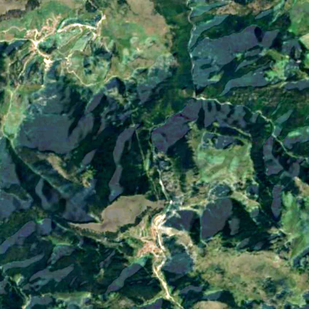 The ground above Devil's Throat Cave (Sentinel-2)