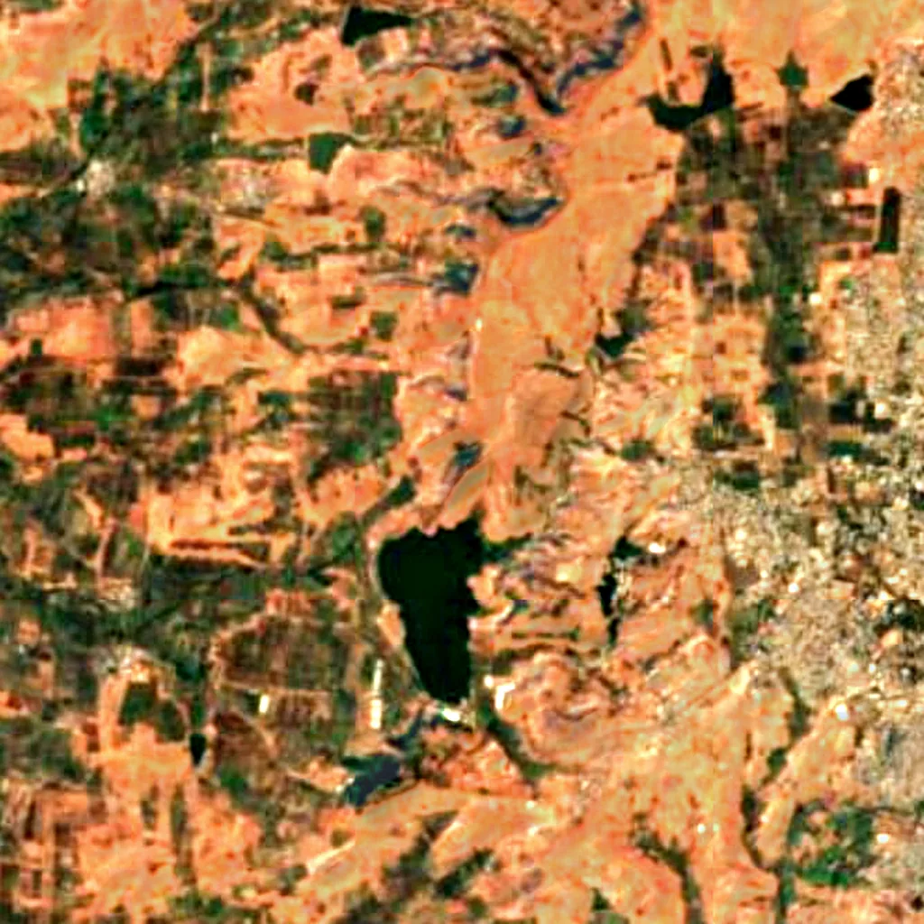 The ground above Dharashiv Caves (Sentinel-2)