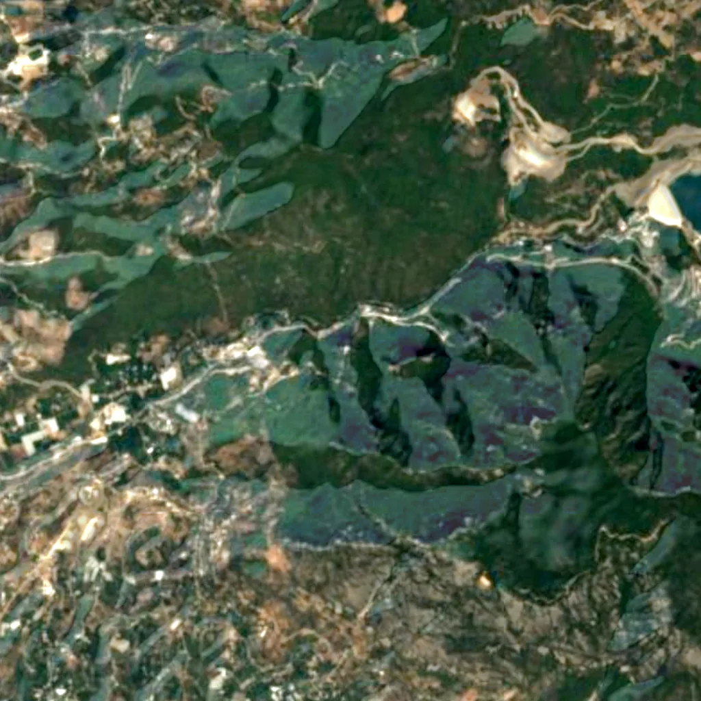 The ground above Dim Cave (Sentinel-2)