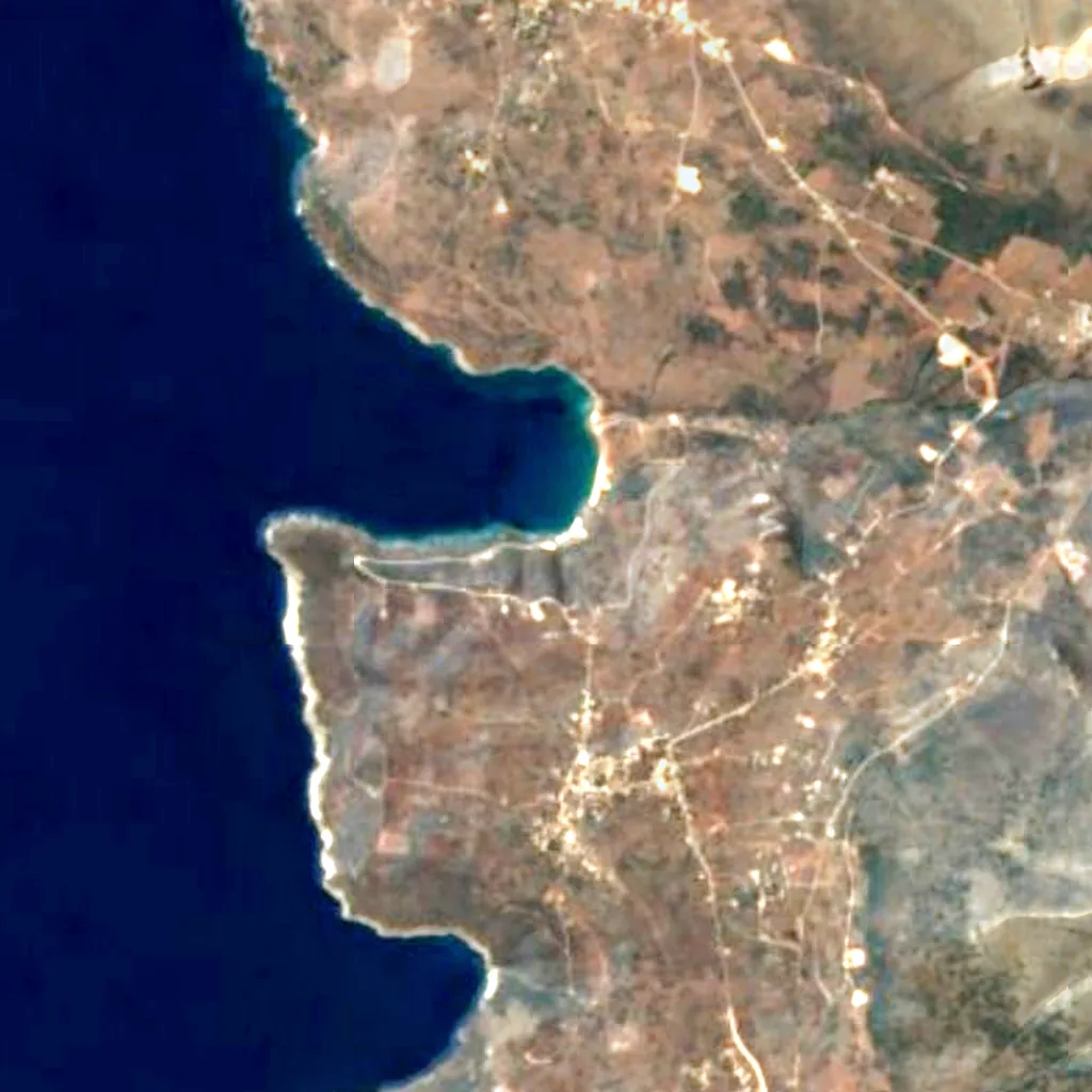The ground above Diros cave (Sentinel-2)