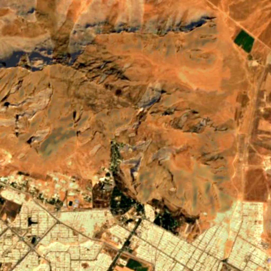 The ground above Do-Ashkaft Cave (Sentinel-2)
