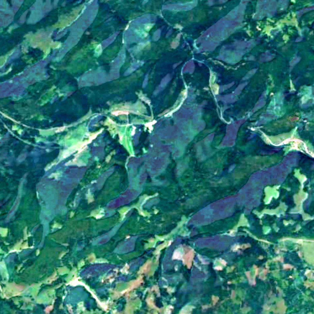 The ground above Dobšinská Ice Cave (Sentinel-2)