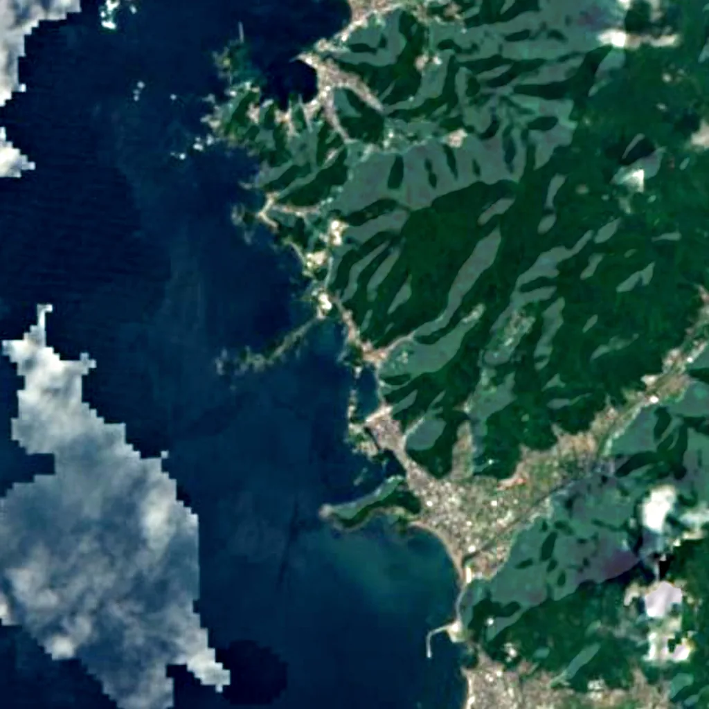 The ground above Dōgashima Tensōdō (Sentinel-2)