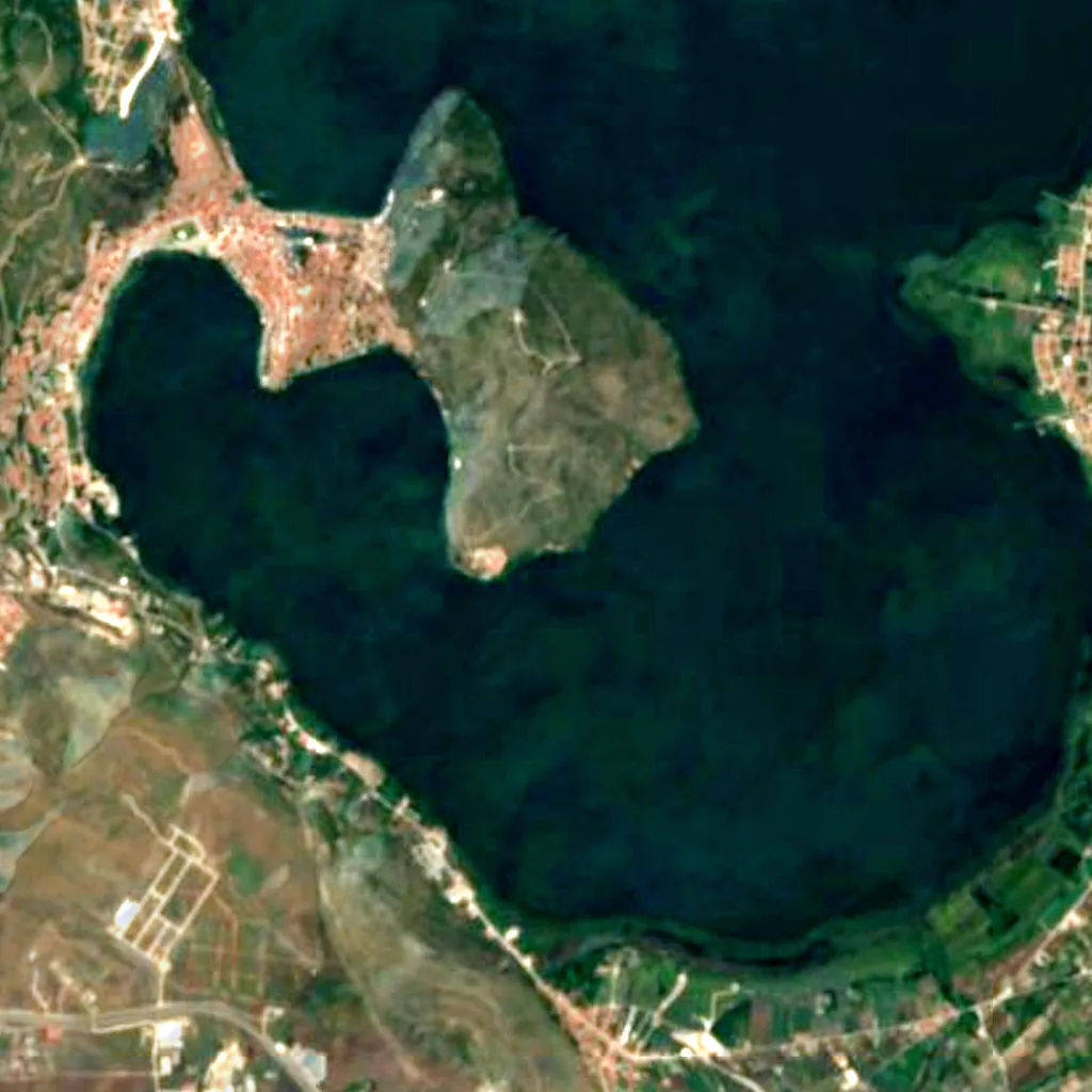 The ground above Dragon's Cave (Sentinel-2)