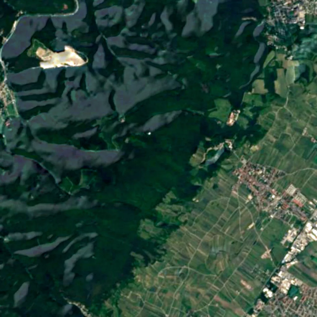 The ground above Dreidärrischen-Höhle (Sentinel-2)
