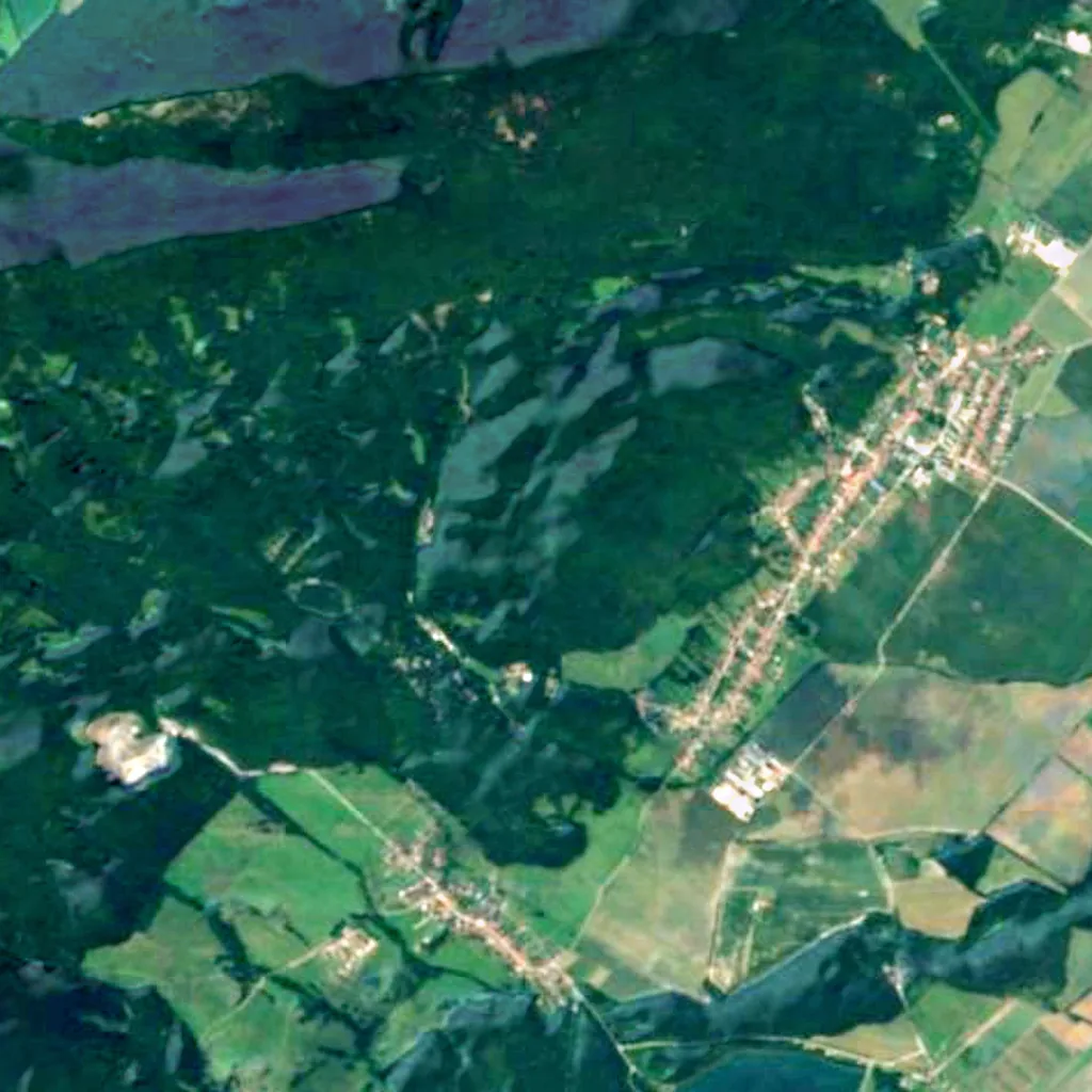 The ground above Driny (Sentinel-2)