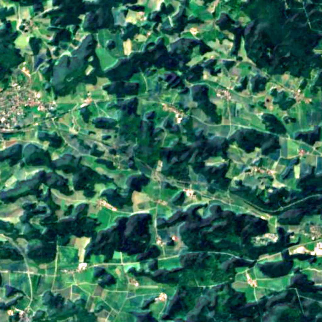 The ground above Easter Cave (Sentinel-2)