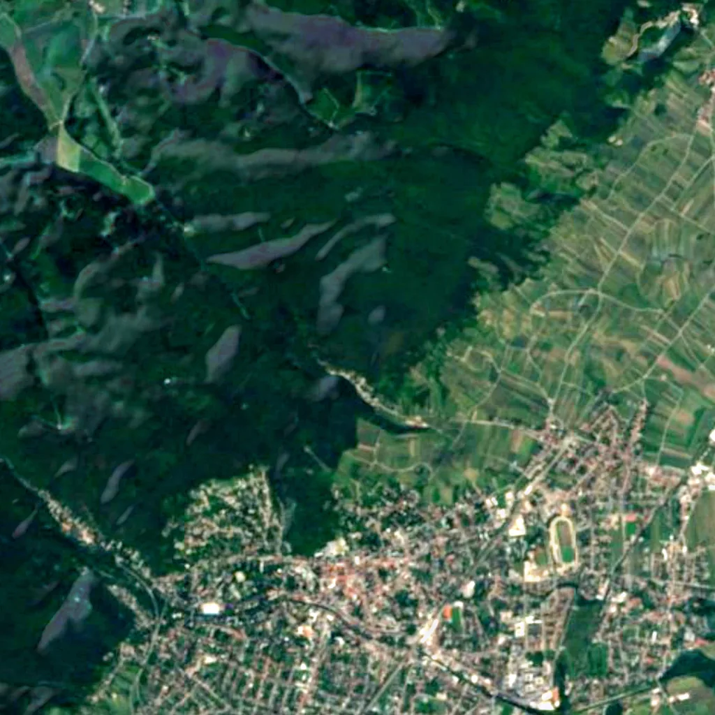 The ground above Einödhöhle (Sentinel-2)