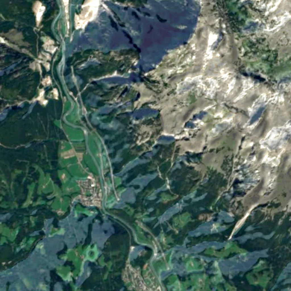 The ground above Eisriesenwelt (Sentinel-2)