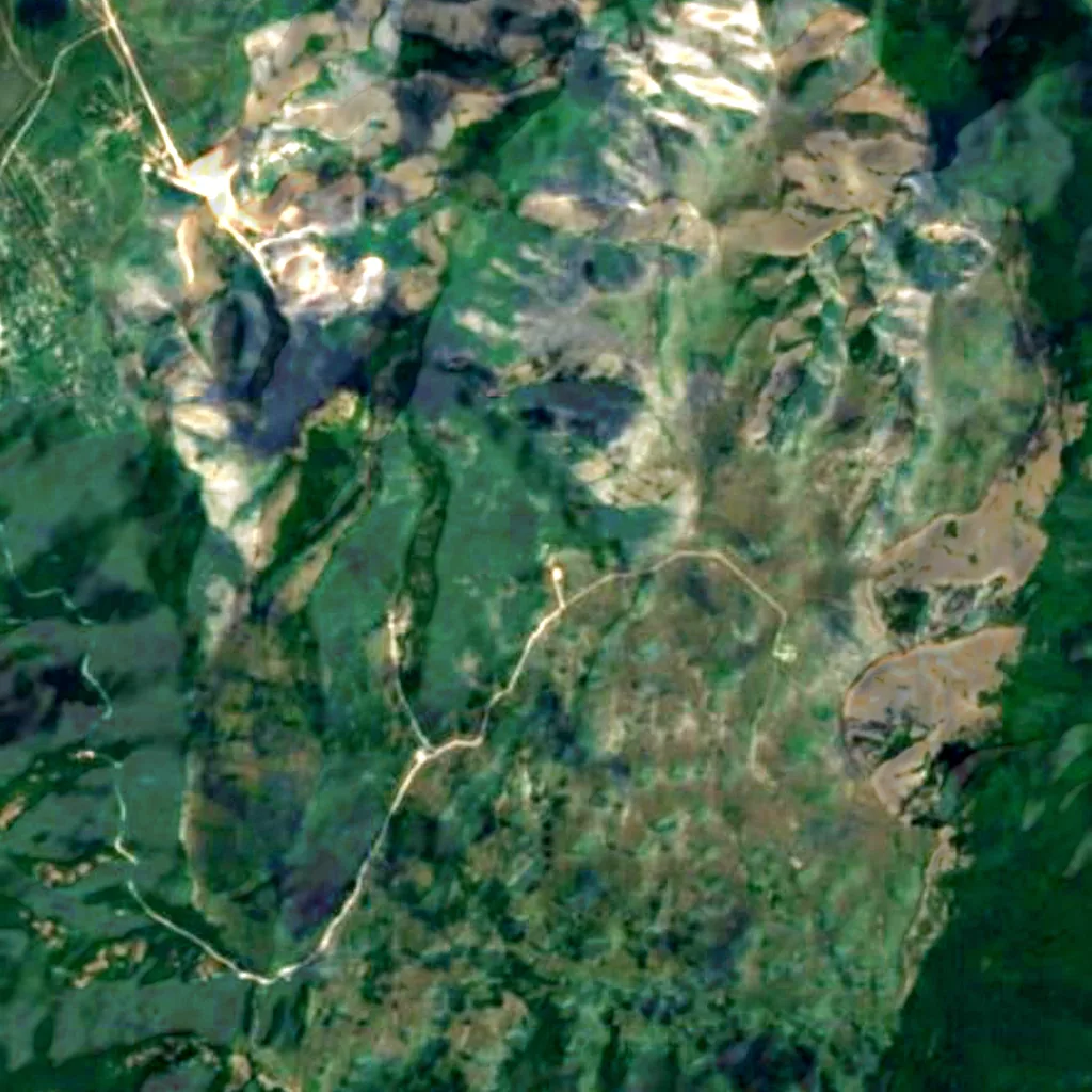 The ground above Emine Bair Hosar (Sentinel-2)