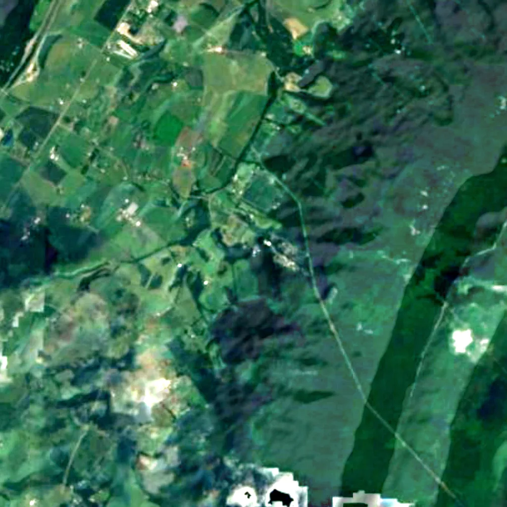 The ground above Endless Caverns (Sentinel-2)